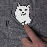 Hidden Pocket Cat T-Shirts (Grey)