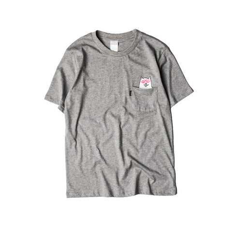 Hidden Pocket Cat Shirts (Grey)