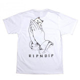 Hidden Pocket Cat T-Shirts (White)